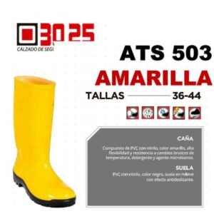 Bota amarilla pvc