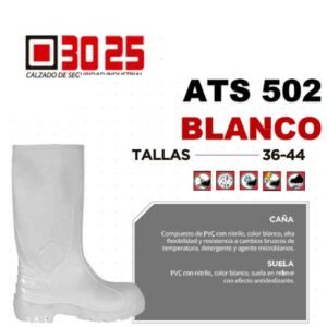 Botas blancas de seguridad pvc
