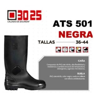 Botas pvc negras industrial